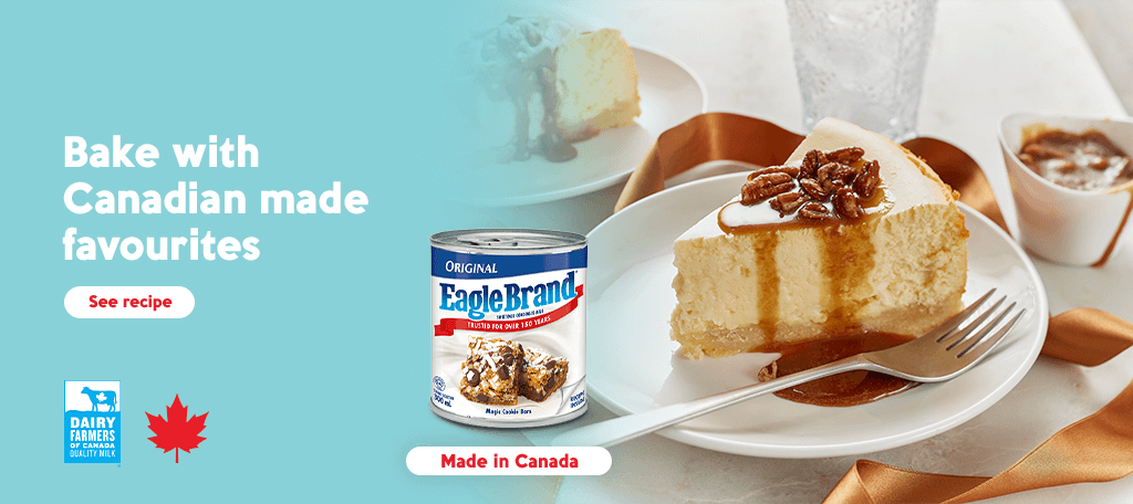 Bake with Canadian made favourites.  See recipe.  Made in Canada
